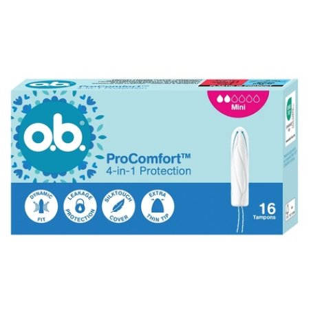 Ob Procomfort Tampons Mini 16 Pieces