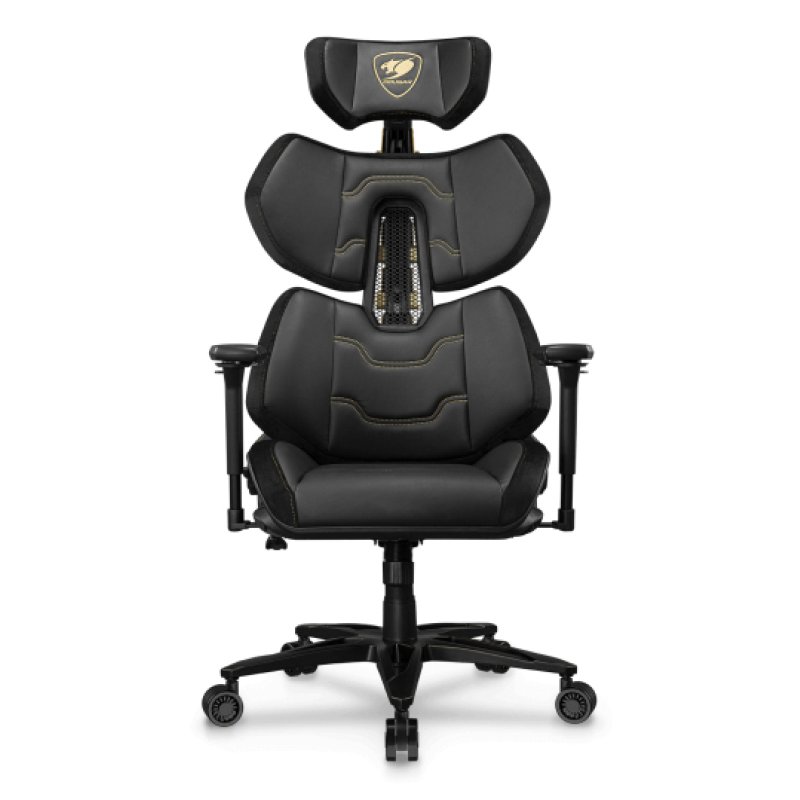 COUGAR Terminator Elite Gold PC gaming chair Padded seat Black, Gold