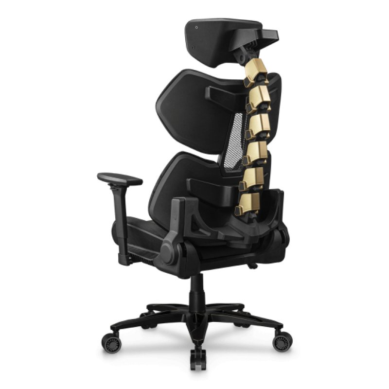 COUGAR Terminator Elite Gold PC gaming chair Padded seat Black, Gold