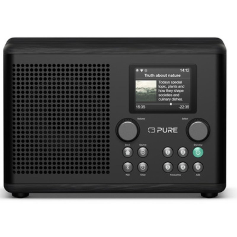 Pure Classic H4i Digitalradio Kaffee Schwarz/Esche