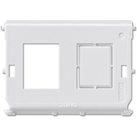JUNG 54-2WE Plaque de commutation et obturateur Blanc