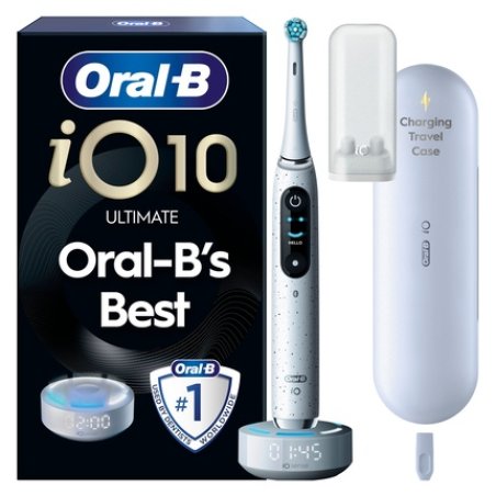 Oral B Oralb Io10 Electric Toothbrush White 1 Brush Head Charging Travel Case