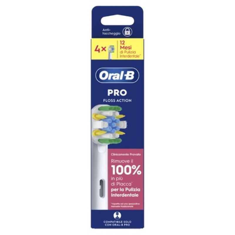Oralb Electric Toothbrush Replacement Heads 4 Pack Pro Flex Action