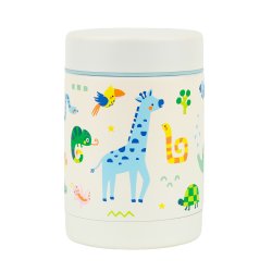 A little lovely company - Insulated food jar - Stainless steel Jungle - 8 x 12 x 8 cm