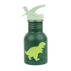 A little lovely company - Little stainless steel drink bottle - Dinosaur - 7 x 17 x 7 cm