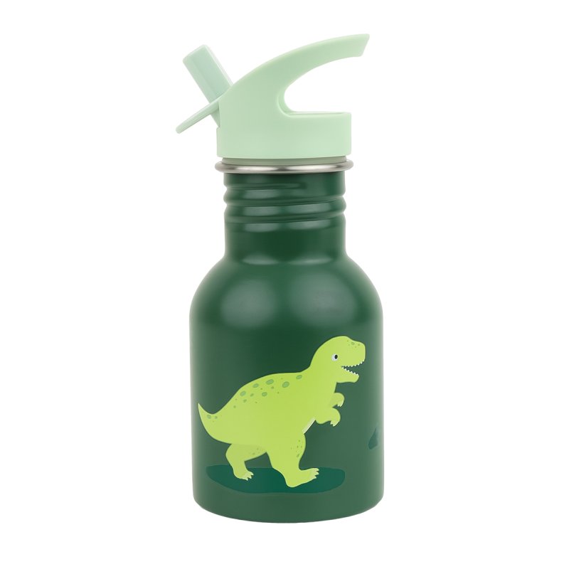 A little lovely company - Little stainless steel drink bottle - Dinosaur - 7 x 17 x 7 cm