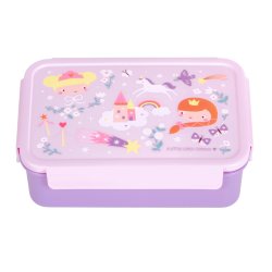 A little lovely company - Bento lunch box: Princesses - Purple - 22 x 7 x 14.5 cm