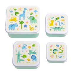 A little lovely company - Lunch & Snack Box Set - Jungle