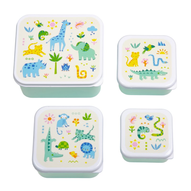 A little lovely company - Lunch & Snack Box Set - Jungle