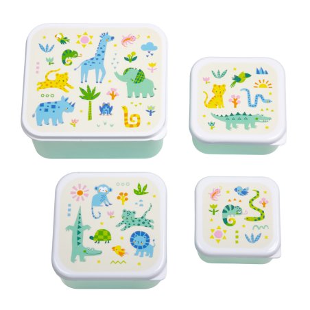 A little lovely company - Lunch & Snack Box Set - Jungle