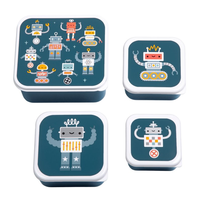 A little lovely company - Lunch & Snack Box Set - Robots