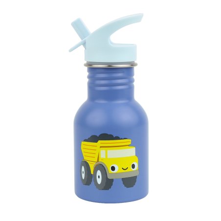 A little lovely company - Little stainless steel drink bottle - Dump truck - 7 x 17 x 7 cm