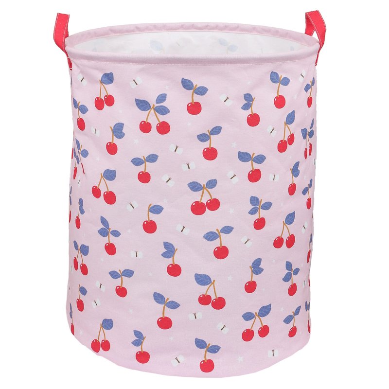 A little lovely company - Storage Basket - Cherries - Soft Pink