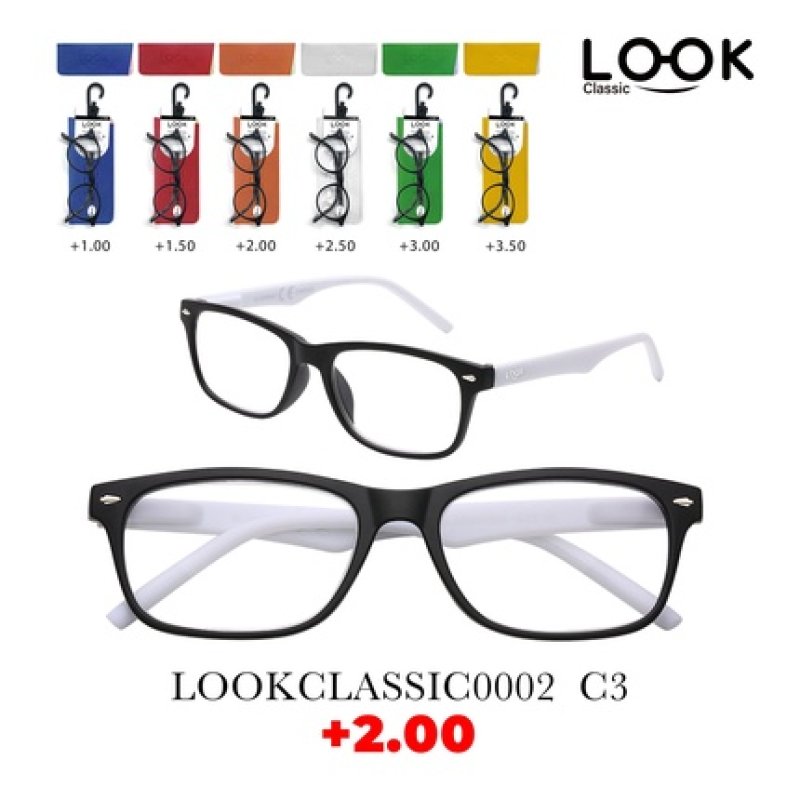 Look Optics Look Classic 0002 C3 2.00 Classic Glasses