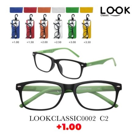 Look Optics Look Classic 0002 C2 1.00 Classic Glasses