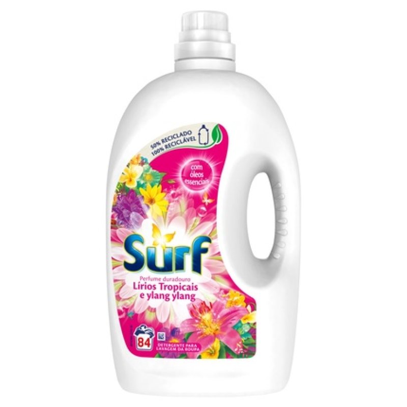 Surf Liquid Laundry Detergent Tropical Lilies And Ylang Ylang 84 Loads 378 Liters
