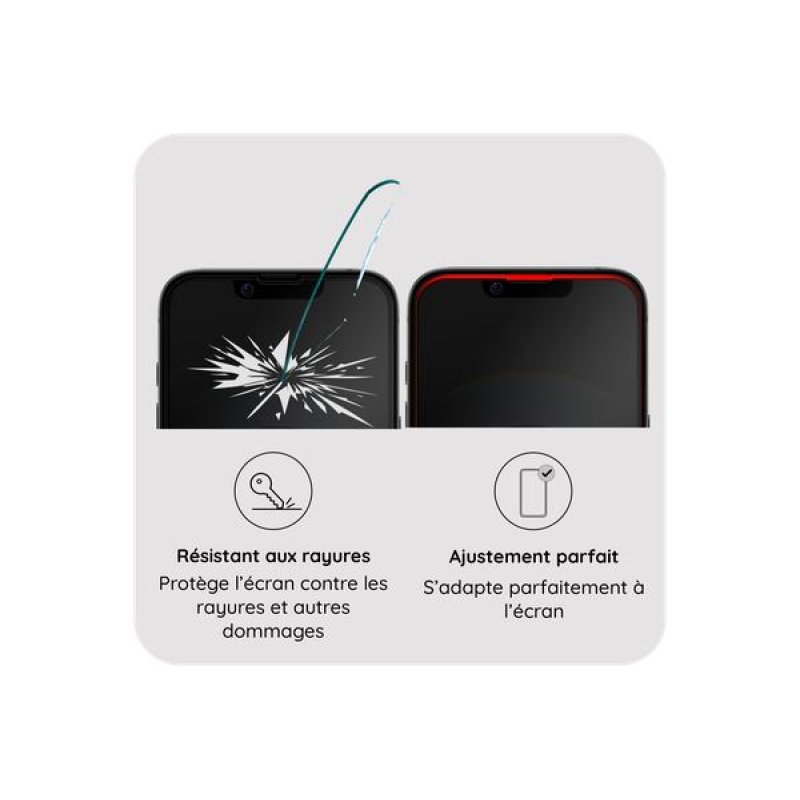 iPhone 16e - Privacy Screenprotector Tempered Glass