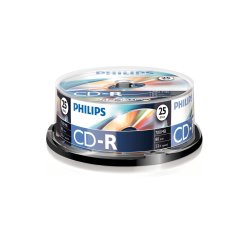 1x25 Philips CD-R 80Min 700MB 52x SP