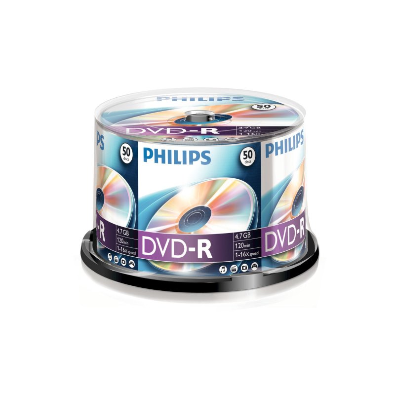 1x50 Philips DVD-R 4,7GB 16x SP
