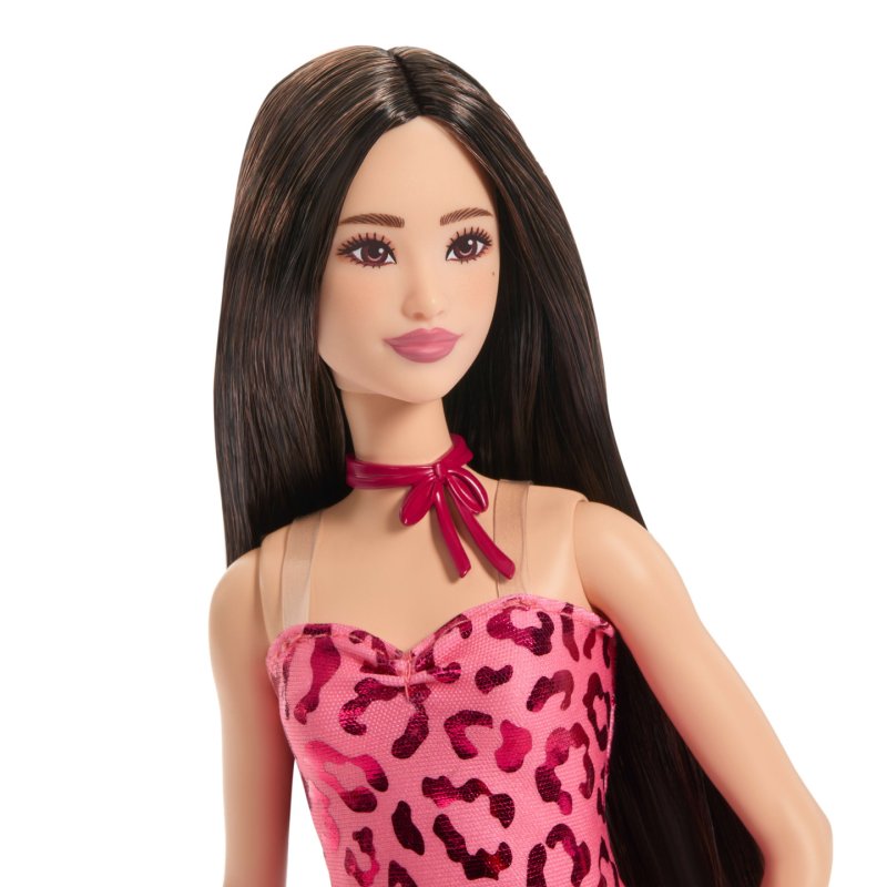 Barbie Fashionistas Barbie-Poupée Barbie Robe Léopard Rose