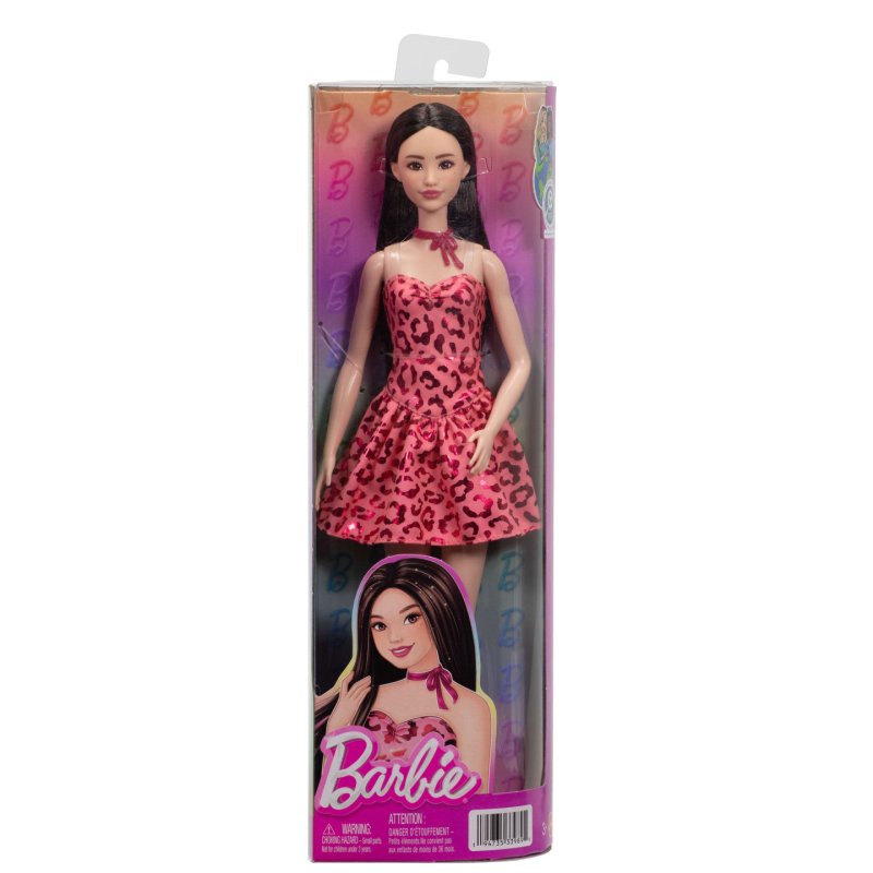 Barbie - Fashionista Doll Pink Leopard Brunette (JJN59)
