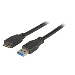 EFB Elektronik K5295SW.1 câble USB USB 3.2 Gen 1 (3.1 Gen 1) 1 m USB A Micro-USB B 5 Gbit/s Noir
