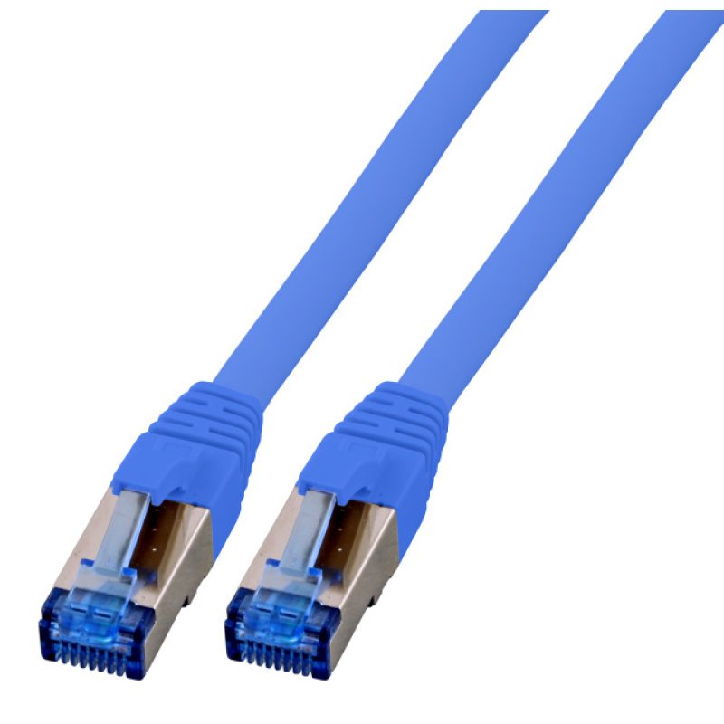 EFB RJ45 Patchk. S/FTP Cat.6A Cat7 TPE superflex 5.00m blau
