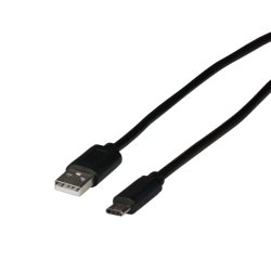 EFB Elektronik EBUSBC-USB20AK.2 USB cable USB 2.0 2 m USB C USB A 0.48 Gbit/s 15 W Black