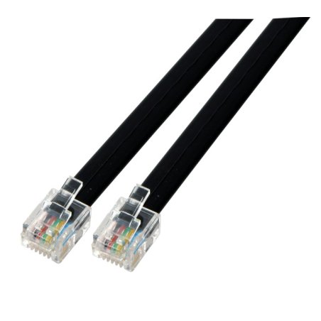 EFB Elektronik K2413SW.1 câble de téléphone 1 m Noir