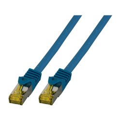 EFB RJ45 Patchk. S/FTP Cat.6A LSZH Cat.7 Rohk. 10.00m blau