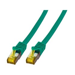 EFB RJ45 Patchk. S/FTP Cat.6A LSZH Cat.7 Rohk. 15.00m grün