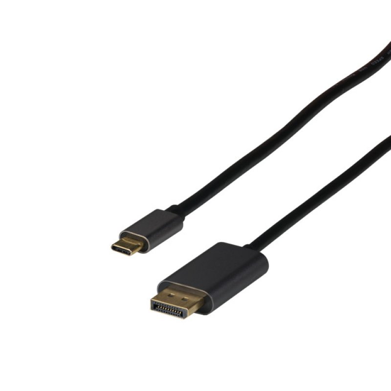 EFB Elektronik EBUSBC-DP14K.2 câble vidéo et adaptateur 2 m USB Type-C DisplayPort Noir