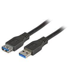 EFB USB3.0 Verlängerungskabel A-A St-Bu 5,0m schwarz Premium