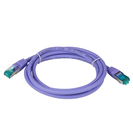 EFB RJ45 Patchk. S/FTP Cat.6A LSZH Cat.7 Rohk. 10.00m violet
