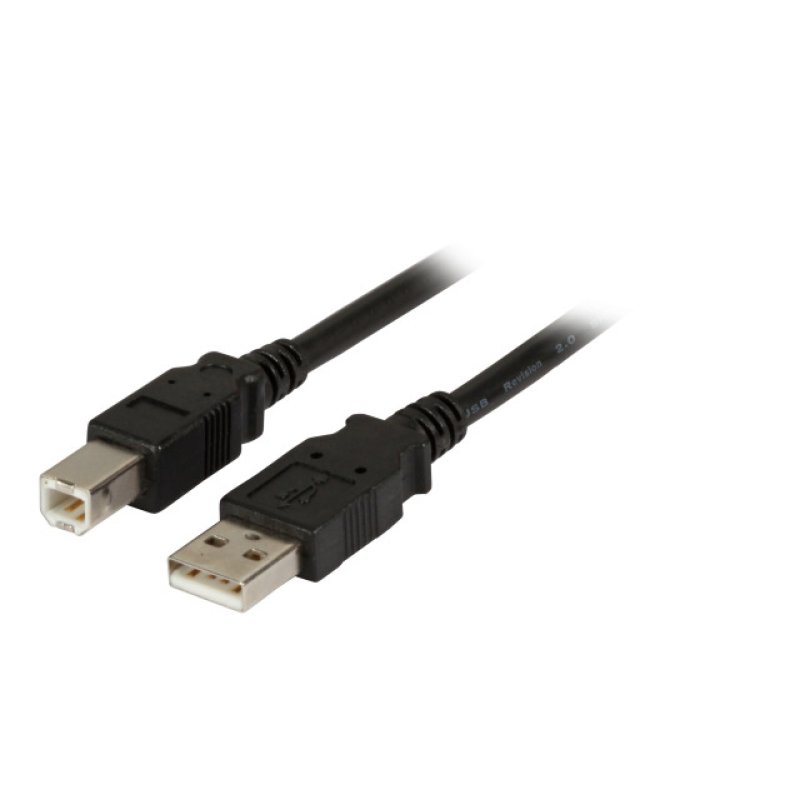EFB Elektronik K5256SW.1,8 USB cable USB 2.0 1.8 m USB A USB B 0.48 Gbit/s Black