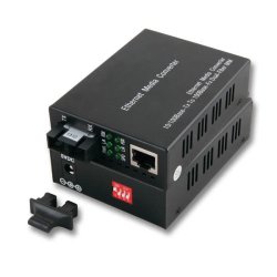 Medienkonverter Fast Ethernet RJ45 auf Multimode SC 100FX 2KM inklusive Netzteil