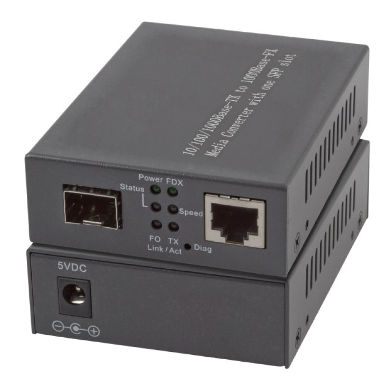 EFB Elektronik EL029 convertisseur de support réseau 1000 Mbit/s Multimode, Monomode Noir