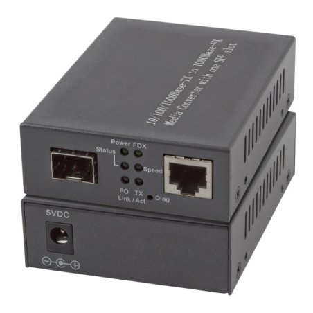 EFB Elektronik EL029 convertisseur de support réseau 1000 Mbit/s Multimode, Monomode Noir