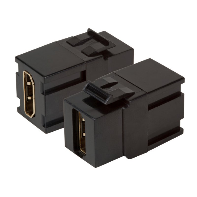 EFB Keystone Einbauadapter HDMI A - A, schwarz