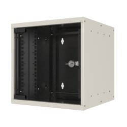 10" Wandgehäuse 4HE Tiefe 300mm 1-teilig RAL9010