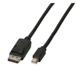 EFB Mini Displayport - Displayport Kabel, St-St, 3m, schwarz