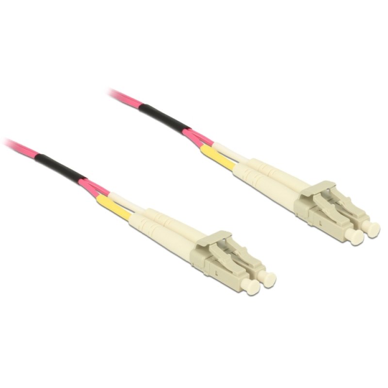 DeLOCK 80155 InfiniBand/fibre optic cable 50 m 2x LC MMF Violet
