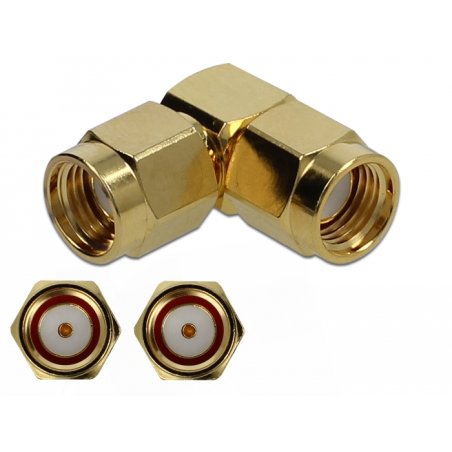 DeLOCK 89949 connecteur de fils RP-SMA, RP-SMA Or