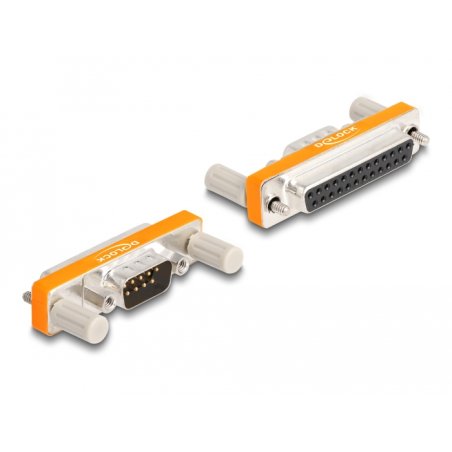 DeLOCK Adaptateur D-Sub 9 broches mâles avec écrous vers D-Sub 25 broches femelles avec vis