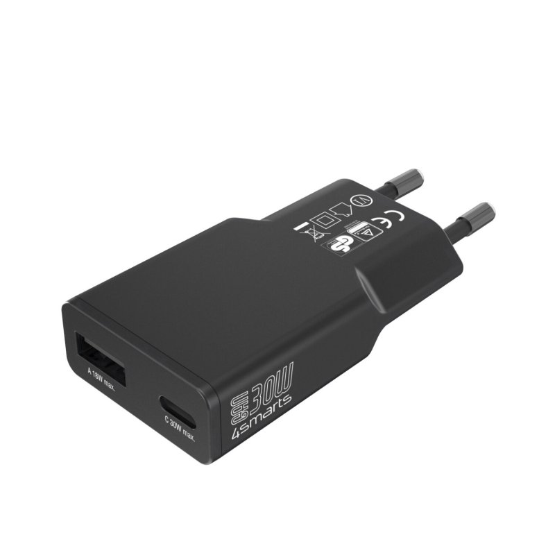 4smarts 541744 chargeur d'appareils mobiles Universel Noir Secteur Charge rapide Intérieure