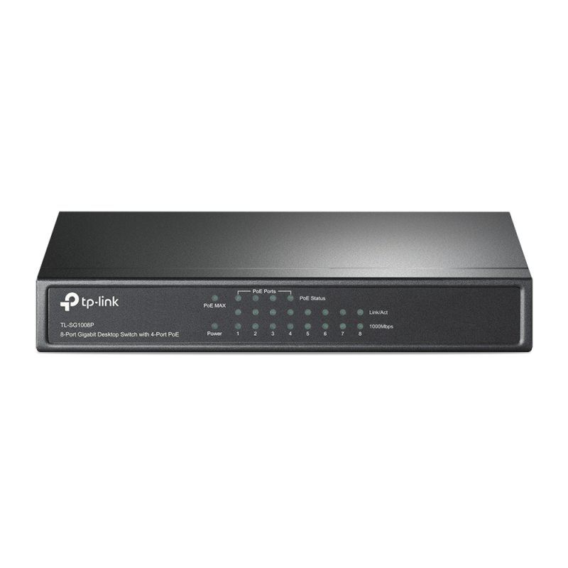 TP-Link TL-SG1008P commutateur réseau Non-géré Gigabit Ethernet (10/100/1000) Connexion Ethernet, supportant