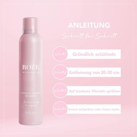 Roze Avenue Volumizing Dry Shampoo Vegan Hair Care Spray 250ml 250g