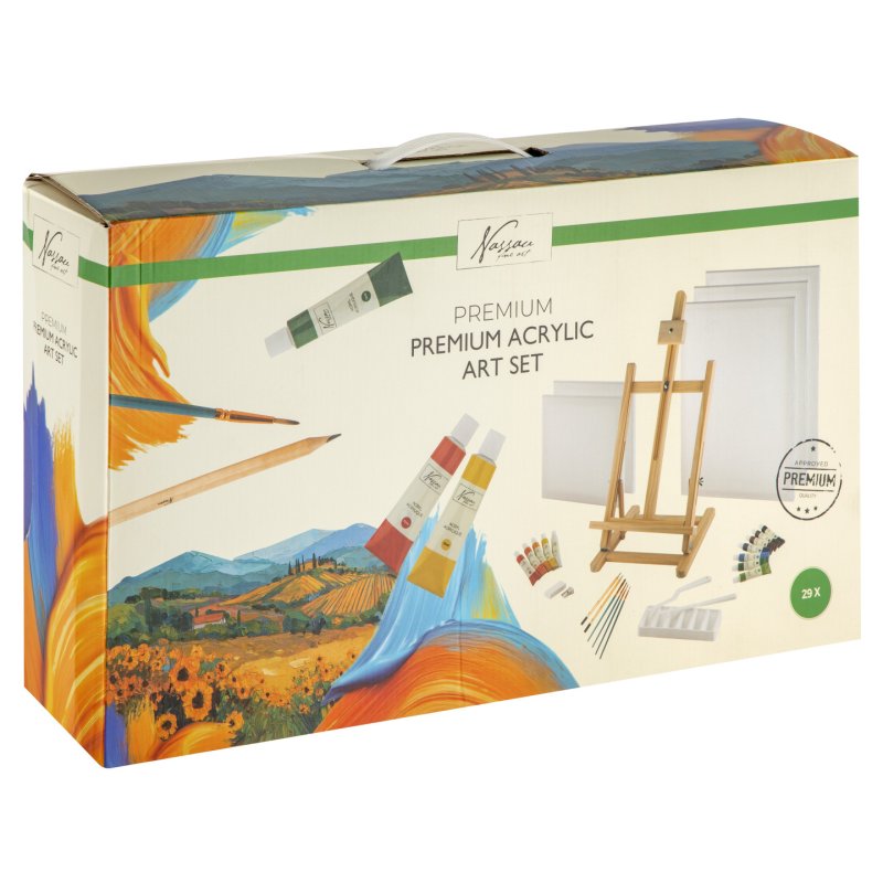 Nassau - Premium Acrylic Art Set, 28pcs (AR099500)