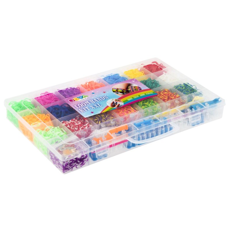 JOYA - Rubber Band Loom Kit, plastic storage box (981046)