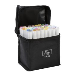 Nassau - Pastel Round Dual Markers 48 Pcs (AR017003)